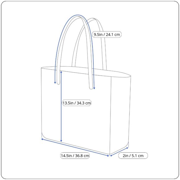 Knitted Green Tote Bag Open Top With White Heart Pattern Size M - Picture 7 of 7